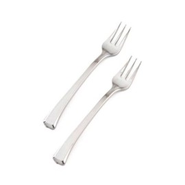 EMI Yoshi EMI-GWFK4 Silver 4" Plastic Tasting Fork - 400 / CS