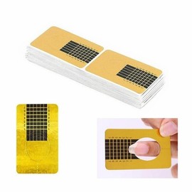 Nail gel foam nail extension large capacity 100 sheets (W8F134D) / 네일 젤폼지 손톱 연장 대용량 100매 (W8F134D)