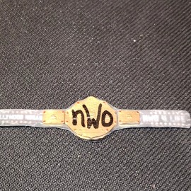 NEW WWE WCW Custom made NWO Hollywood Hulk Hogan Figure Championship Belt