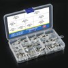 Glarks 65Pcs Assorted Heavy Duty Wire Lugs Battery Cable Tinned