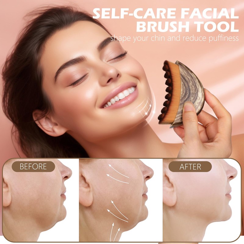 Lymphatic Face Brush, GeeRic Alpine Fibre Face Brush, Lymphatic Drainage