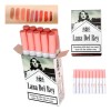 10pcs Labiales Lana Del Rey Juego De Lápiz Labial Mate