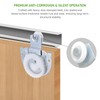 6-Piece Sliding Closet Door Roller Set, Upgraded Bearing Top Roller