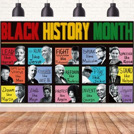 Black History Month Decorations, Black History Month Banner Backdrop, Black History Month Photography Background African American Black History Decor Black History Month Party Decorations