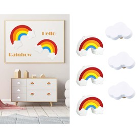 CcHhyyt Cartoon Shape Soft Rubber Knobs for Kids Girls Boys Cabinet Handle Drawer Knobs for Nursery Cupboards 6 Pieces