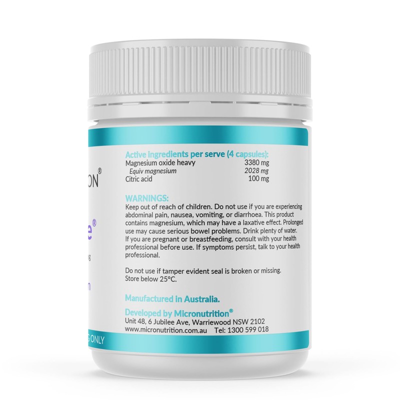 MICRONUTRITION OxyCleanse Constipation Relief (120 Capsules) Magnesium Oxide Supplement with