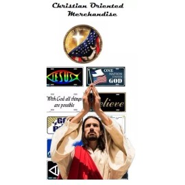 With God All Things Are Possible License Plate