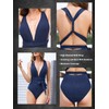 MOLYBELL Women's Plunge 0ne Piece Bathing Suit Deep V Neck