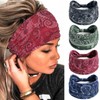 Olbye Wide Boho Headbands Floral Stretch Head Wraps Bohemian African