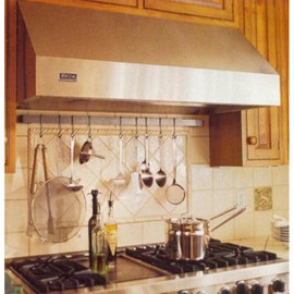 Enclume Premier 24-Inch Utensil Bar Wall Pot Rack, Hammered Steel