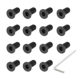 PATIKIL Scooter Fixed Screw, 10 Pcs Scooter Forehead Head Screw Metal Fixed Screw Kit Replacement Screwdriver Compatible for M365 Electric Scooters, Black