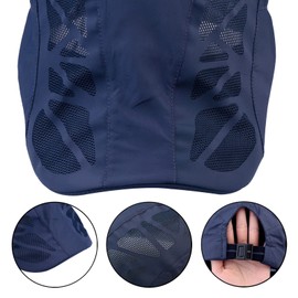 KYEYGWO Breathable Mesh Peaked Cap for Men and Women, Gatsby Newsboy Flat Cap Outdoor Sun Hat Adjustable Sports Hat Leisure Beret Cap Summer Cap, blue