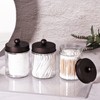 Apothecary Jar Canisters Bathroom Vanity Organizer - Qtip Holder Storage