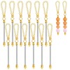 Framendino, 12 Pack Beadable Cup Charm Blank Chains Beaded Decorate
