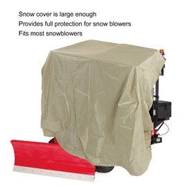 Pssopp Snow Blower Cover, Multipurpose Snow Shovel Dust Cover for Electric Snow Blowers All Weather Wrap (Beige)