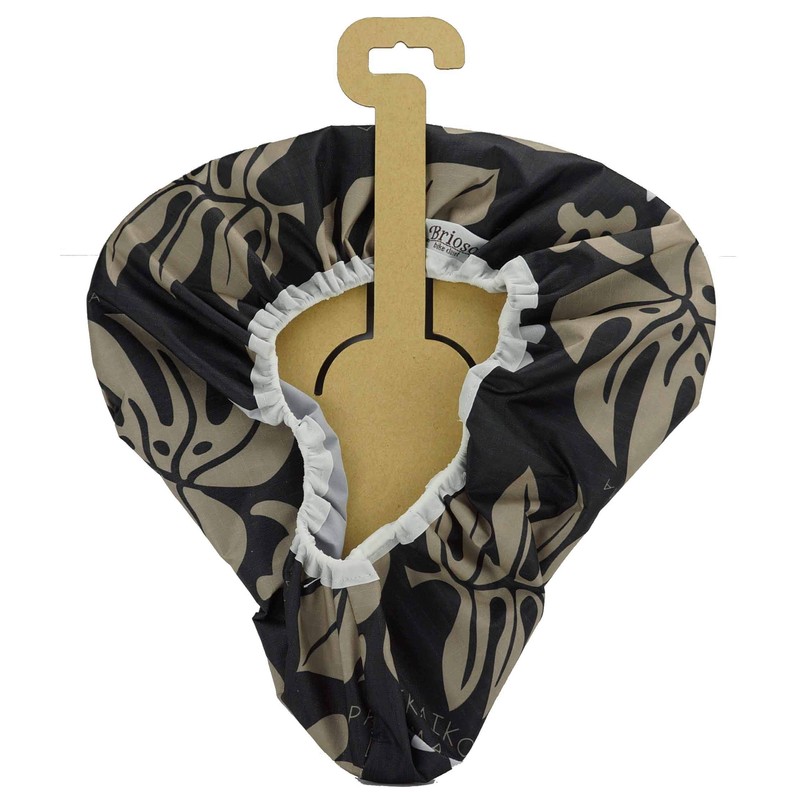 TS (TS) Black Monstera Beach Cruiser Saddle Cover