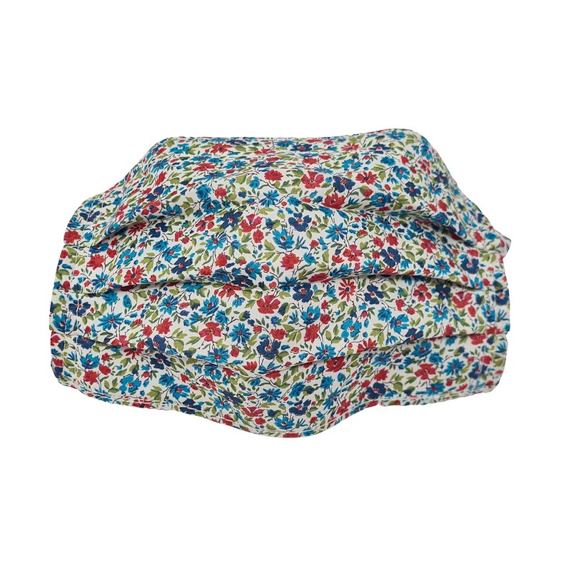Liberty print face mask handmade in London (Hannah Rose)