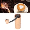 Manual Coffee Grinder Adjustable Detachable Beech Wood Stainless Steel Core