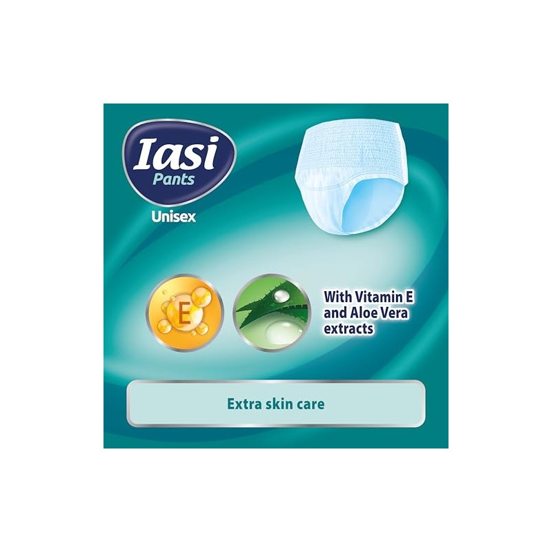 IASI Pack de 14 pantalones desechables unisex de alta protección,