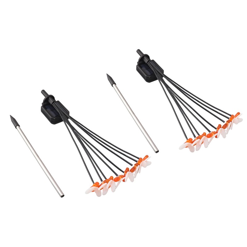 2Set Solar Bee Garden Lights IP65 Waterproof 8 LED Decorative