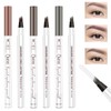 Eyebrow Pencil, 4 Tip Microblade Eyebrow Pen, Liquid Eyebrow Pen,