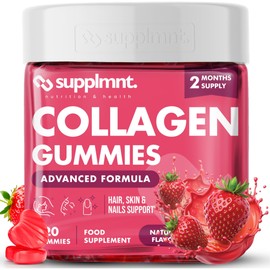 Supplmnt Marine Collagen Gummies, Strawberry, 2 Months Supply