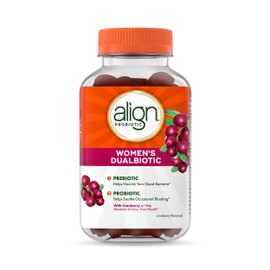 Align Align Probiotic, Women's Dualbiotic Gummies, Cranberry Flavor, 90ct