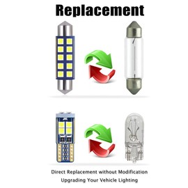 EBAIFUN Paquete de 7 luces LED blancas para interiores compatibles con Jeep Wrangler JK 2 puertas 4 puertas 2007 2008 2009 2010 2011 2012 2013 2014 2015 2016 2017 paquete de repuesto para placa de matrícula