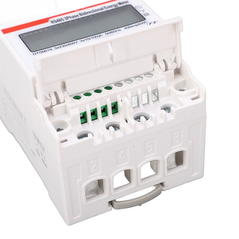 DIN Rail Power Meter 3 Phase 4 Wires Multifunctional LCD