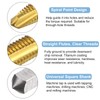 sourcing map 4pcs Spiral Point Plug Taps, M4 x 0.7
