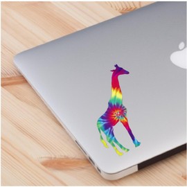 Giraffe Tie-Dye Skin Laptop Decal Love Skin Laptop Sticker Quote Decals Computer Vinyl Sticker