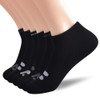 Fila Women's No Show Socks, Black, One Size