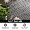 Design House Square Deck Tiles, Interlocking Wood Composite Decking, 1000lb