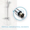 OFFO PVC Smooth Shower Pipe with Washer - 1.2m High