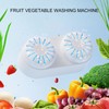 Fruit Vegetable Washing Machine PP Household Capsule Shape Food Purifier