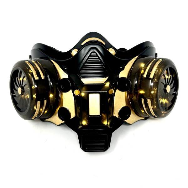 STORM BUY Steampunk Style LED Metallic Half Face Masquerade Mask