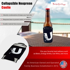 Funny Guy Mugs F U Guy Neoprene Can Coolie, Black