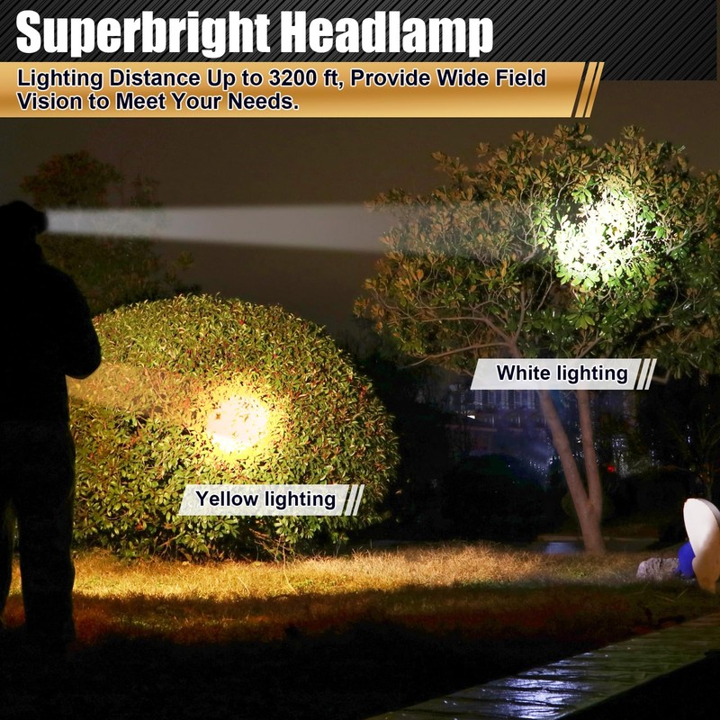 Hunting friends LED Rechargeable Headlamp Spotlight Headlight Waterproof Head Flashlight