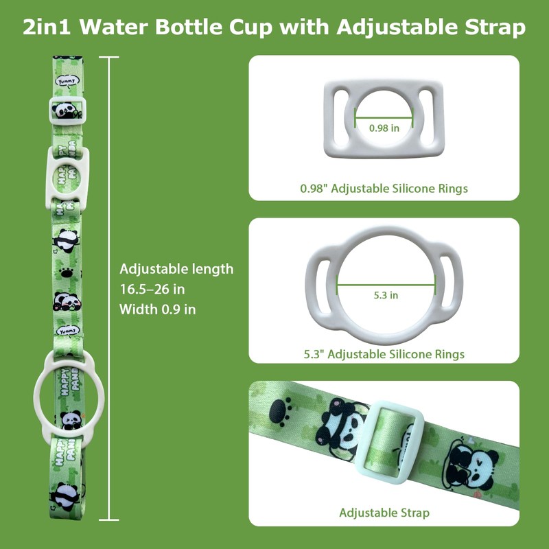 2PCS Water Bottle Holder with Strap, Cup Lanyard Accessories Long