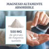 Glicinato Magnesio 500 Alta Absorción Vegano 120 Cápsulas Mejora Sueño