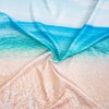 YISURE Shower Curtain with Beach Motif 120 x 200 cm