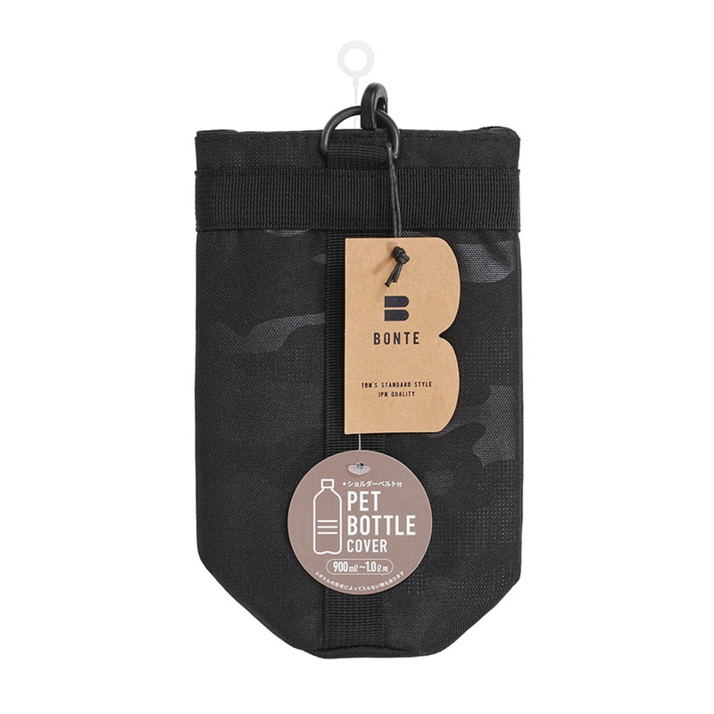 TORUNE BONTE P-3643 Camo Plastic Bottle Cover, Black, For 30.4