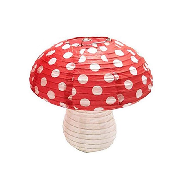 BELTI Large Mushroom Shaped Paper Lanterns for Birthday Party Decor