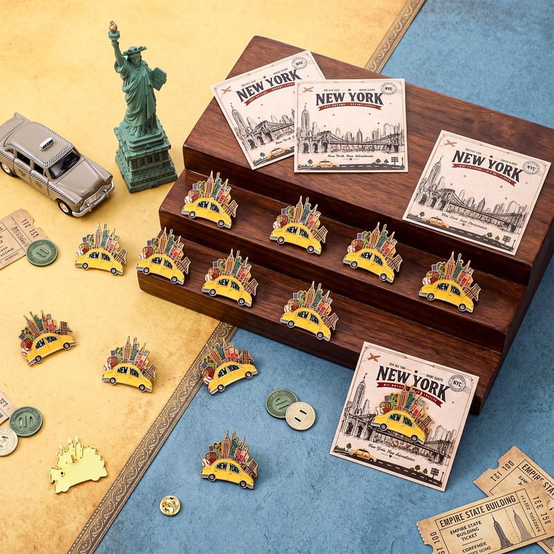 Highergo 36 Sets Souvenirs Gifts Bulk Pins, New York