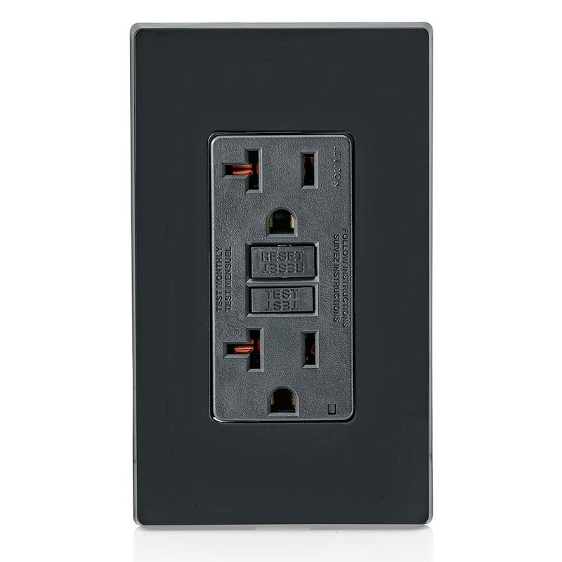 Leviton GFCI Outlet, 20 Amp, Self Test, Non Tamper-Resistant with