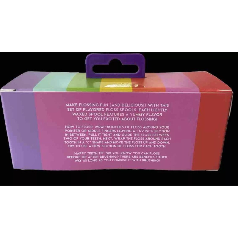 SMIRKS & SMILES FLAVORED FLOSS - 7 PACK 1 YEAR