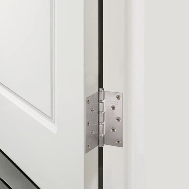 Hardbase Hardware Flat Hinge Hinge, Stainless Steel, 2 Pieces (Flat