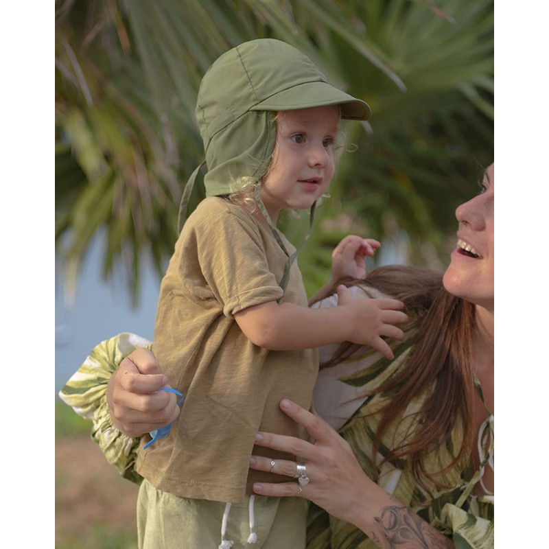 FURTALK Baby Sun Hat with Neck Flap UPF 50+ Adjustable