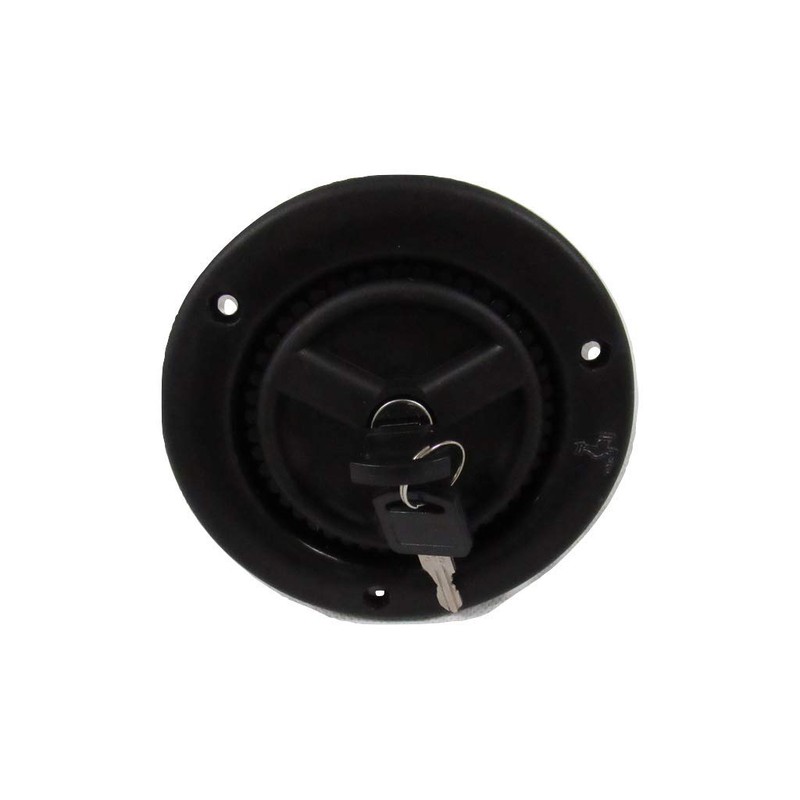 Water Inlet Filler Cap (Lockable Fresh Caravan Motorhome RV Black)