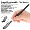6 Pcs Angular Paint Brushes Set Angled Paintbrushes Long Handle